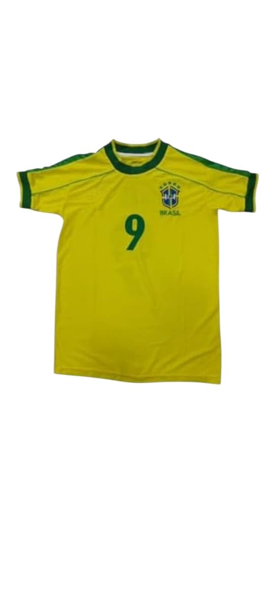 Brazil 98 Yellow Classic Football T-Shirt - Unisex Adult #9