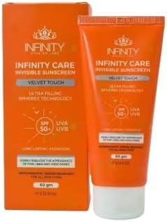 Infinity Care Invisible Velvet Touch Sunscreen, SPF 50+ (60 g)