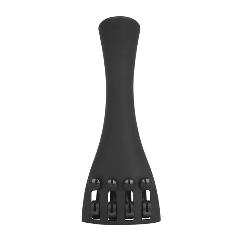 4/4 & 3/4 Violin Tailpiece Composite Tailpiece for Violin/Fiddle – Lightweight Durable Replacement Part – Black