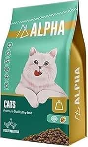 Dry Pet Food for Dogs & Cats – Suitable for Adult, Kitten & Puppy – Complete & Balanced Nutrition – FROM PETS ZONE (Alpha Dry Food for Cat 10kg)