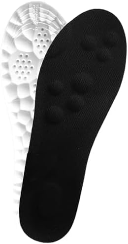 Cloud Sole Insoles, Memory Foam Insoles for Men/Women – Comfortable and Supportive Memory Foam Shoe Inserts (Black-White 41-46)