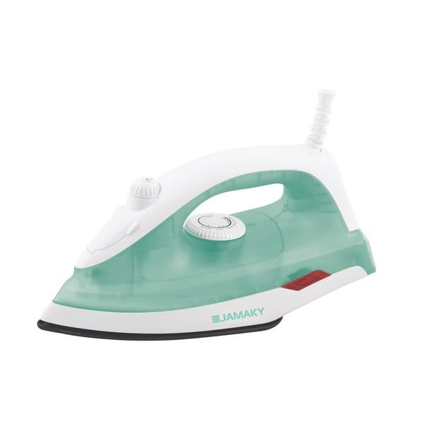 Jamaky 1800W Powerful Steam Iron for Clothes & Curtains – High-Pressure Steam, Anti-Drip, Anti-Calc, Fast Heating & Extra-Long Cord – Professional-Grade Ironing for Wrinkle-Free Fabrics