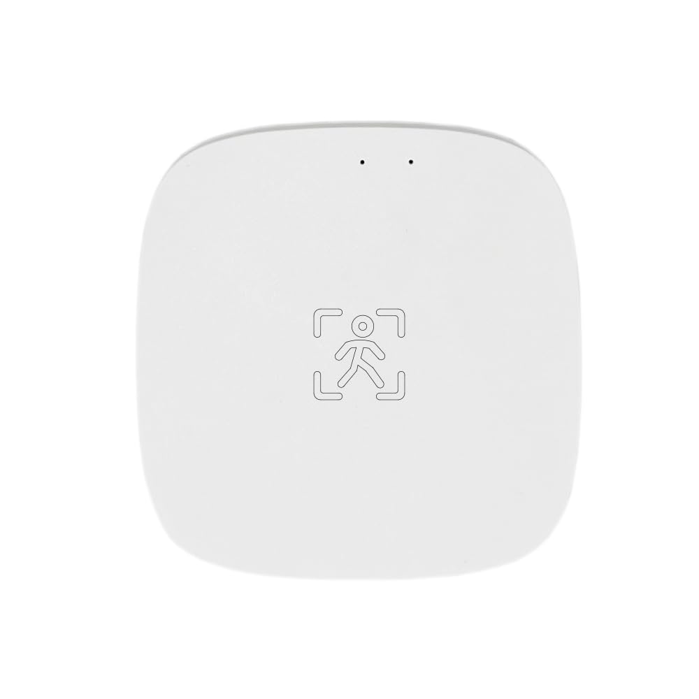 Presence Sensor, WenzhiIoT Smart Motion Sensor Zigbee 5.8 GHz Radar MmWave Presence Sensor Movement Body Motion Detection with Luminance/Distance Tuya Smart Life Home Assistant
