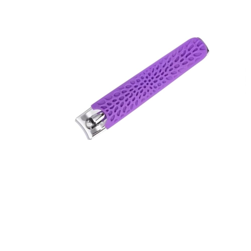 Nail Cutter 1 Pc – Stainless Steel Clippers for Fingernail with Sharp Blades & Plastic Grip for Men & Women, Professional Nail Cutter for Precise Trimming & Grooming (Purple)