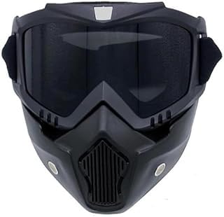 TRUE FIT®- Motorcycle Goggles Mask Detachable,Ski Motocross Goggles Helmet Sunglasses (Colorful)