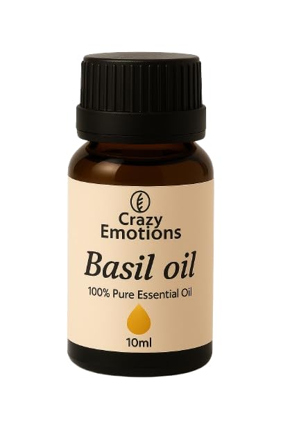 Crazy Emotions 100% Pure Natural Sweet Basil Essential Oil 10 ml