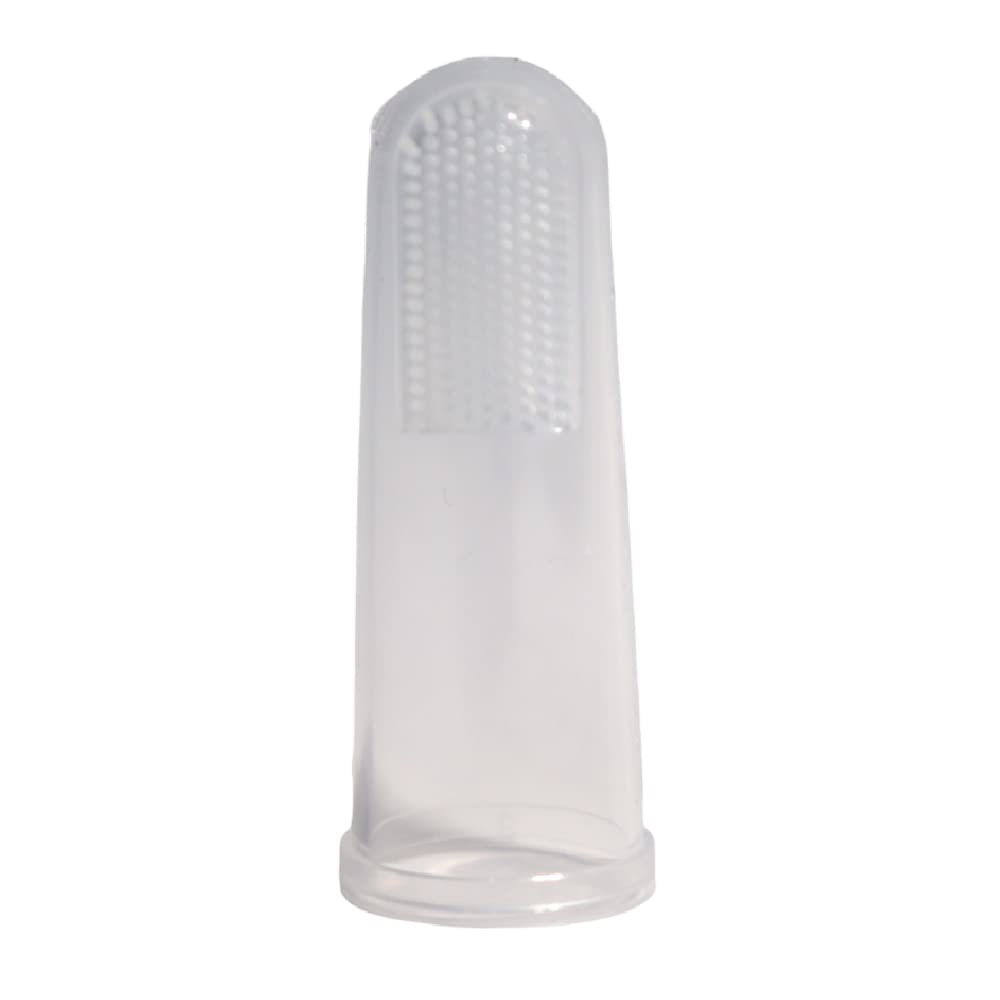 Candy baby silicone baby finger tooth brush for unisex-clear