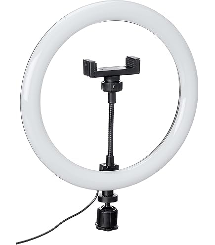 26CM LED Ring Light with 3 Dimmable Color Modes for YouTube Shooting, Photo, Video, Live Streaming, Makeup, Vlogging, 26cm, Without Stand
