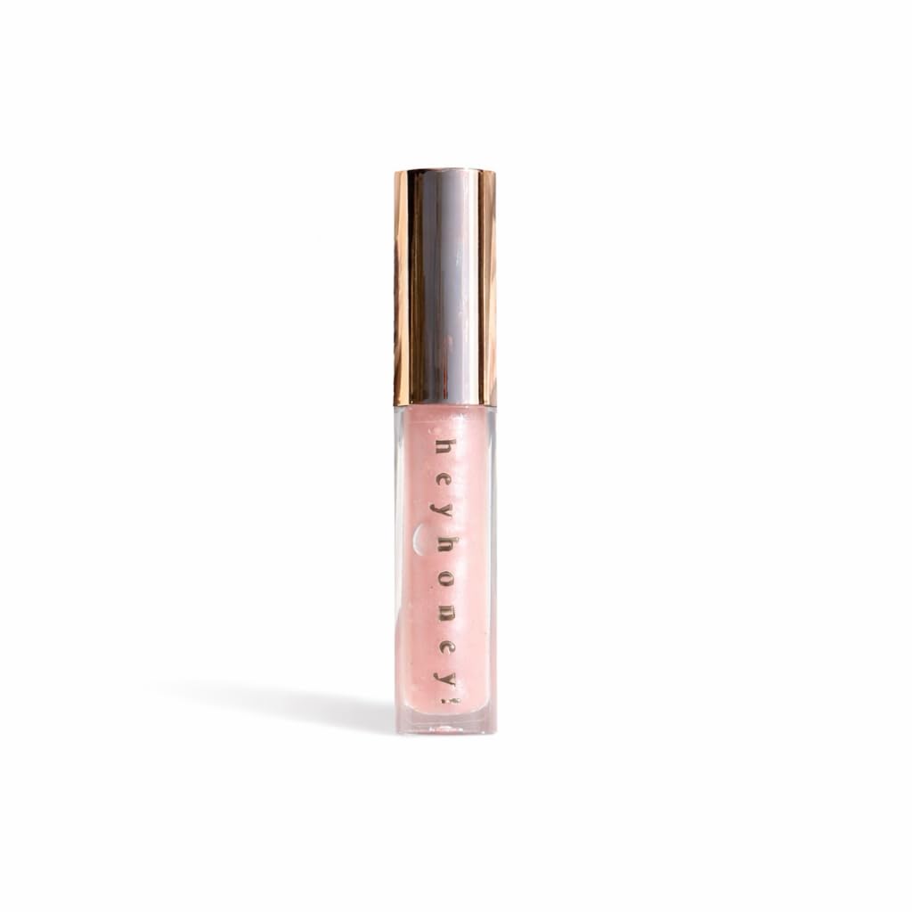 HG HeyHoney Tinted Lip Oil – Strawberry Tint with SPF | Hyaluronic Acid, Strawberry Extract & Botanical Oils | Deeply Hydrating Glossy Lip Treatment | 10ML