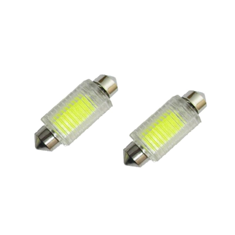 Interior LED Bulbs, Car Interior Lights, Suitable for Car Salon Lighting, License Plate and More (Crystal White 12 LEDs, 41mm – 2 Pieces)