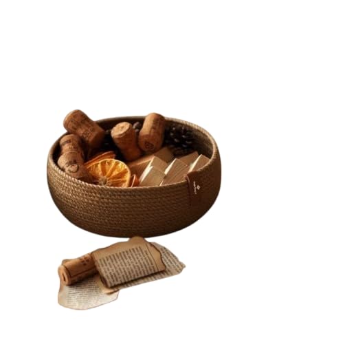 Woven It -Woven Jute Storage Basket, 22cm x 7cm, Beige can be used in Kitchen, toilet, living room, dining room, kids room, bed room, indoor & outdoor.