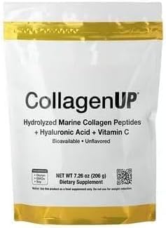 Premium Vital,Collagen Marine, Collagen Powder, Collagen Up, Unflavored, 206 Gram, with Practical Pill Box, Laboratory Tested, Gluten Free, Soy Free, Vegetarian