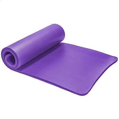 SMART FIT ® Ultimate Premium 10mm Thick Yoga Mat with Attached Strap Ideal for High-Intensity Interval Workouts, Pilates, Yoga and Many Other Home Workouts (Violet)