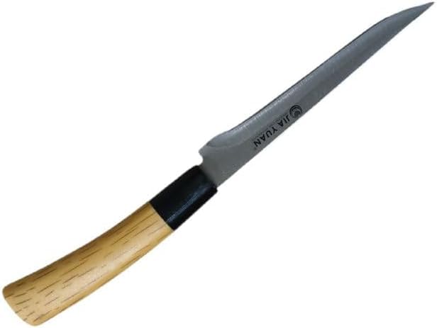 1 Pc Stainless Steel, Wood Knife Stainless Steel Kitchen Knife, Sharp Blade, Wood Finished Handle (Shape 2)