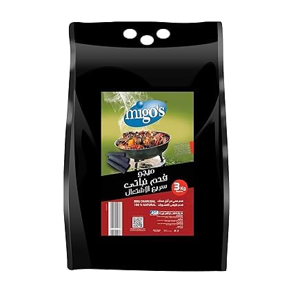 Migo's Fast Flammable Charcoal - 3 kgram