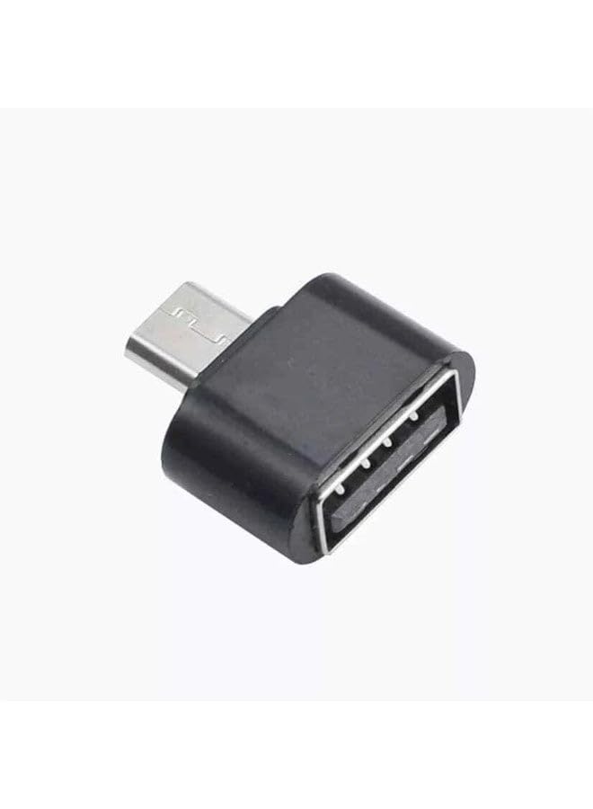OTG Micro USB Adapter For Android phones black