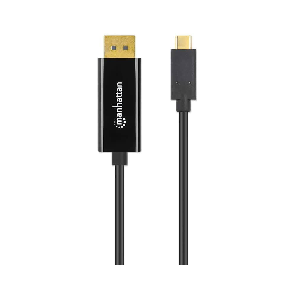 Manhattan 154260 Cable USB-C to DisplayPort a DP Alt Mode Signal to a 4K@60Hz DP Output 1m - Black