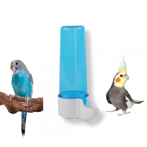 200ml Automatic Pet Bird Water Feeder - No-Drip Cage Suspended Drinking Fountain for Parakeet, Budgie, Cockatiel, Lovebirds & Fischer - Easy Clean Dispenser multi color