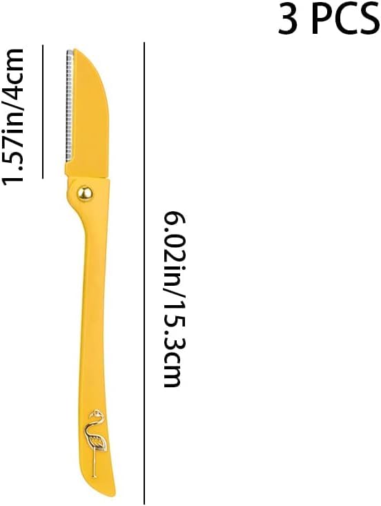 Eyebrow Razors Foldable Facial Hair Trimmers Multipurpose Shaver Razors for Women and Men Eyebrow Face Hair