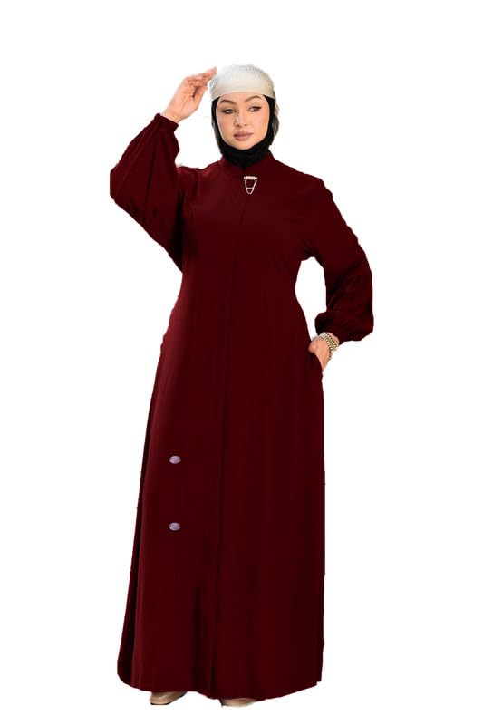 Abaya Without Veil Raw Crepe Sizes From XL To XXXXL Wear From 90K To 140K For Women GAMAL SONS FOR ABAYA GS-384-33703-Parent