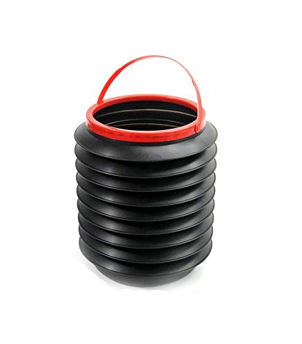 Telescopic folding car trash can