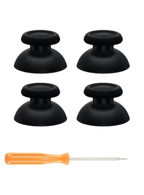 Analog Thumbstick Joystick for PS5 and PS4 Controllers Black 4 Pieces and Mavic Installation