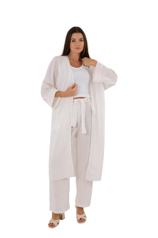 Boho Linen Long Set With Wide Sleeve