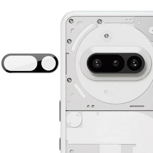 Grabist Camera Lens Protector for Nothing Phone 3a, 9H Tempered Glass & Ultra-Thin Aluminum Alloy Lens Screen Protective, case friendly Cover for nothing phone 3a 5G (black)