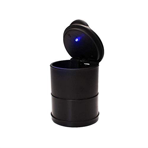 Auto Car Ashtray Car Trash Can Portable with Blue LED Light Lighter Ashtray Smokeless Smoking Stand Cylinder Cup Holder