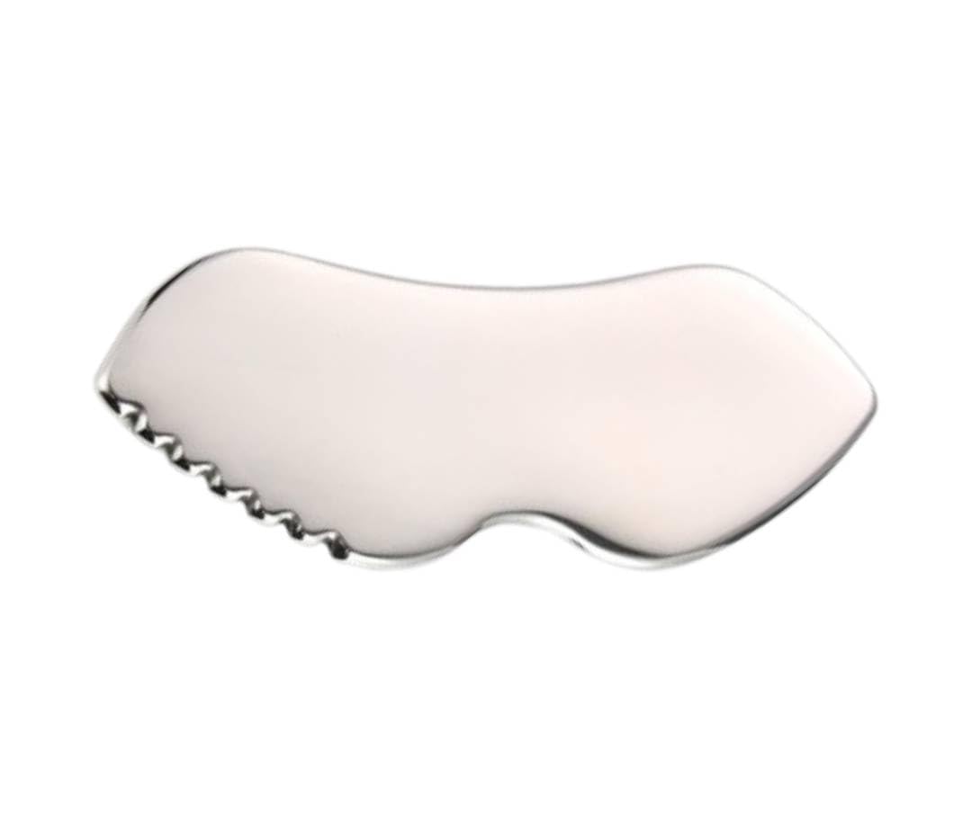 Stainless Steel Gua Sha Facial Tool – Upgrade Metal Massage Scraper for Face, Body, Eyes & Neck – Improve Skin Appearance, Relieve Muscle Tension, Improve Circulation, Self-Care Tool