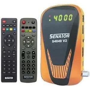 Senator S4040 V2 FHD 1080p Satellite Receiver, Built-in Wi-Fi, 1GB RAM, USB and HDMI Ports, Black