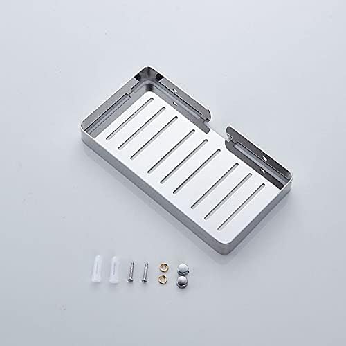 Stainless Steel Soap Dish for Bathroom with Drain Base to Protect Cleaner, Wall Installation Tight with Screws and Screws Premium Quality and Long Life