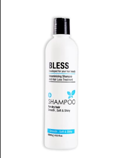BLESS Shampoo with Coconut Oil, 500 ML, for All Hair Types, Paraben-Free, Volumising and Nourishing