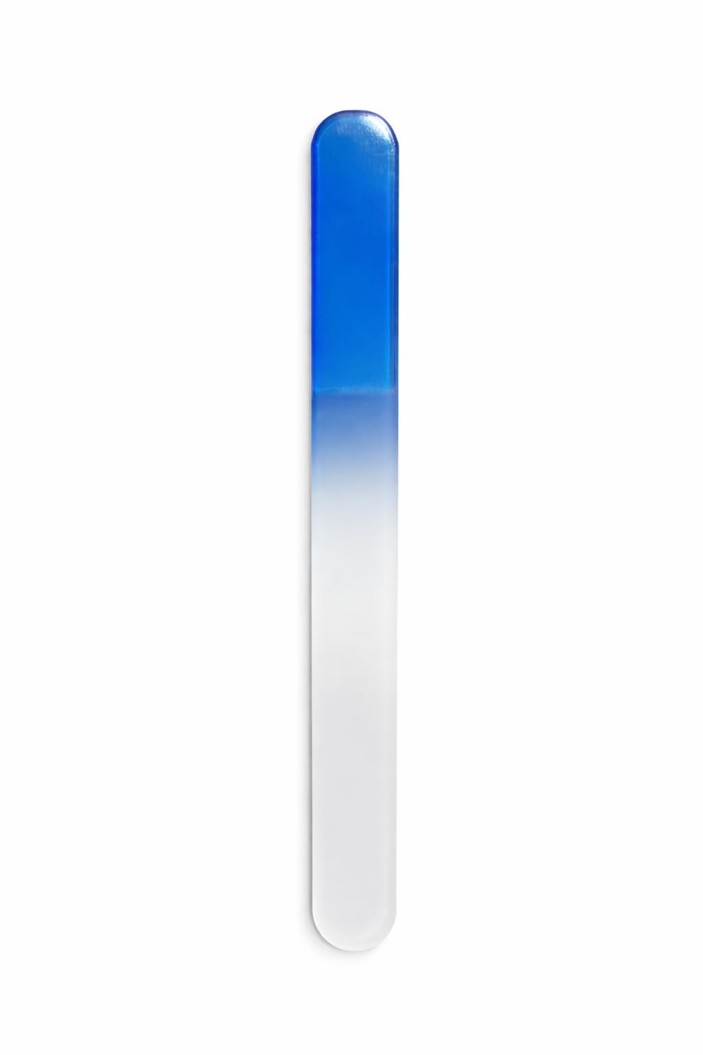Professional Glass Nail File & Manicure Buffer Tool for Natural and Artificial Nails, Durable Reusable Washable Nail Shaper and Smoother for Home and Salon Nail Care (1, Crystal Blue)