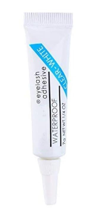 individual Lash Glue, WHITE Eyelash Clusters Bond Latex Free Waterproof Eyelash Glue Lash Adhesive Express Drying Strong Bonding Long Lasting No Irritaiton, 7ML -WHITE