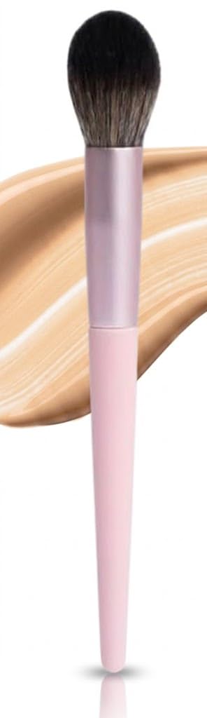 1pc Makeup Brush & Blush Brush & Powder, Soft And Multifunctional Fiber For Daily Makeup-BLAC SILVER COLOR -1pc