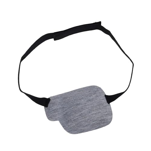 MySouq-Store 1Pcs-Kid's/Adult Black Adjustable Soft and Comfortable Pirate Eye Patch Single Eye Mask for Amblyopia Lazy Eye (Left,Gray)