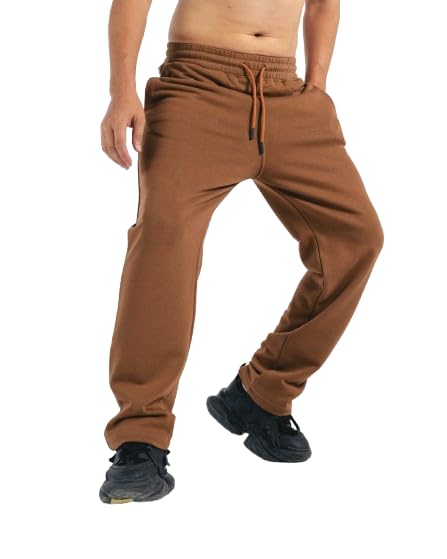 Feathers Men’s straight leg cotton sweatpants with a back pocket