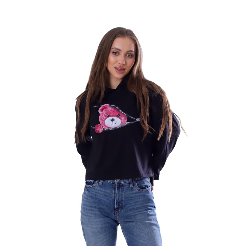 BEBO Women's Capichu Long Sleeve Printed T-Shirt Free Size Fits 60 to 85 kg Approximately Women