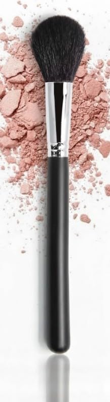 1pc Makeup Brush & Blush Brush & Powder, Soft And Multifunctional Fiber For Daily Makeup-BLAC SILVER COLOR -1pc