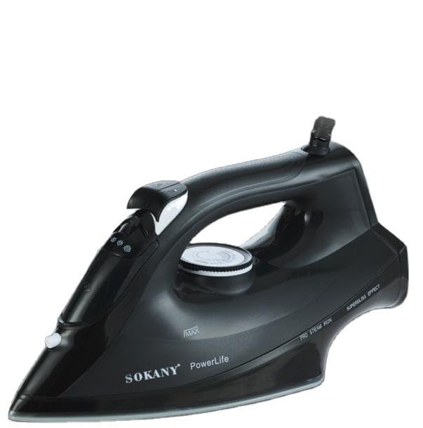Sokany Steam Iron 2400W SK-8088 – Ceramic Soleplate, Powerful Steam, Adjustable Thermostat, Overheat Protection, Vertical Steaming, Anti-Drip, Self-Cleaning, Lightweight Design