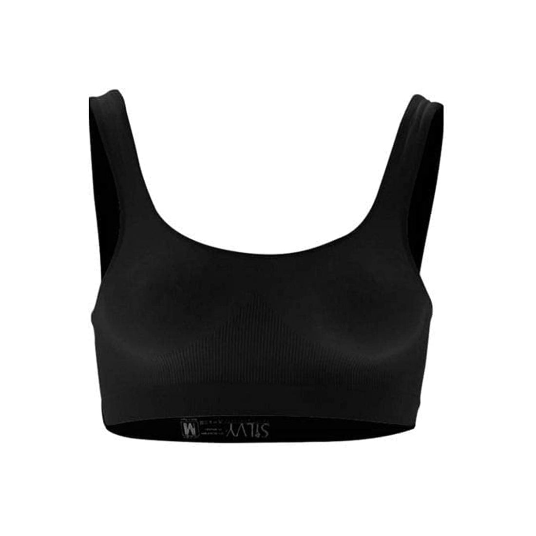 Silvy sport bra lycra for women-black-l