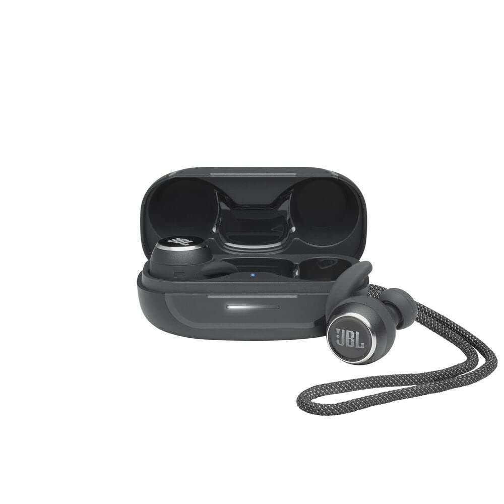 JBL Reflect Mini NC TWS - Small waterproof sports in-ear headphones with Bluetooth, with charging case, in black, Wireless earphones Airpods earbuds headphones