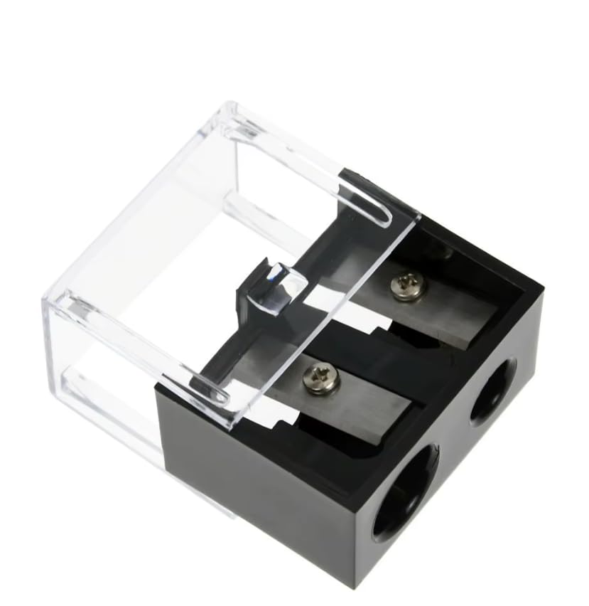 EYE PENCIL SHARPENER - Discover a portable makeup sharpener with lid that is perfect for sharpening lips, eyebrows, and eye pencils-multicolor