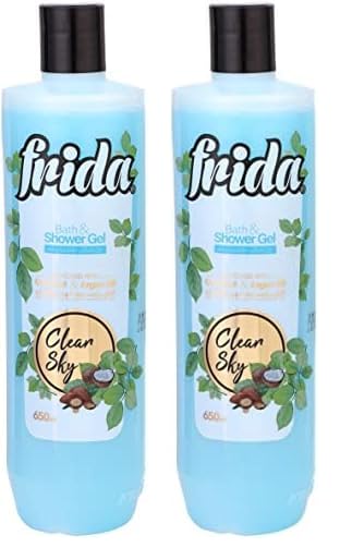 Frida Clear Sky Bath and Shower Gel - 650 ml (Pack of 2)