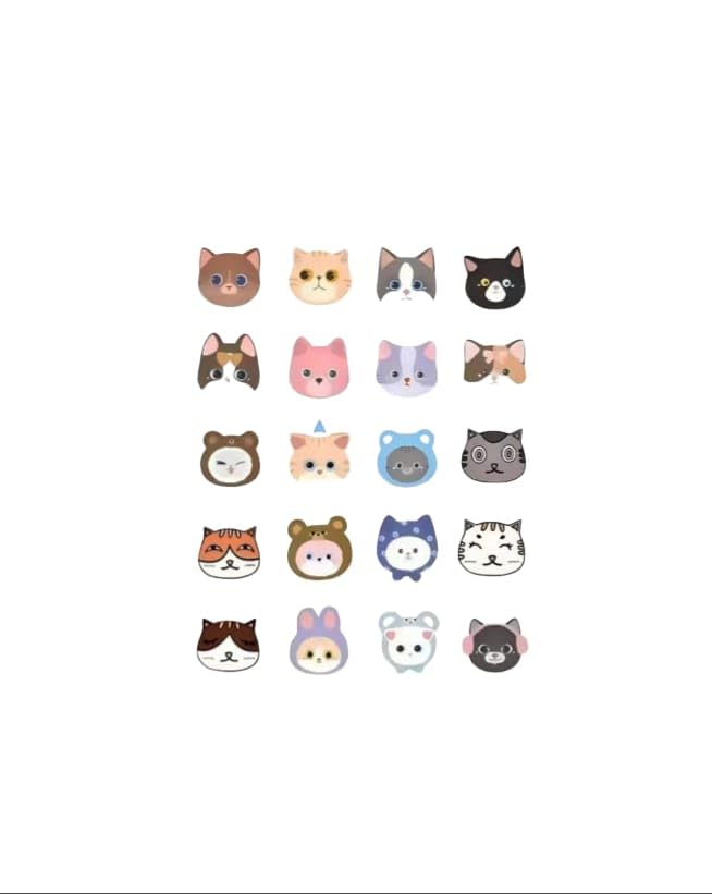 Cute Cat Face Acne Patches, Pimple Patches for Blemish Treatment, Hydrocolloid Spot Stickers, Multiple Designs