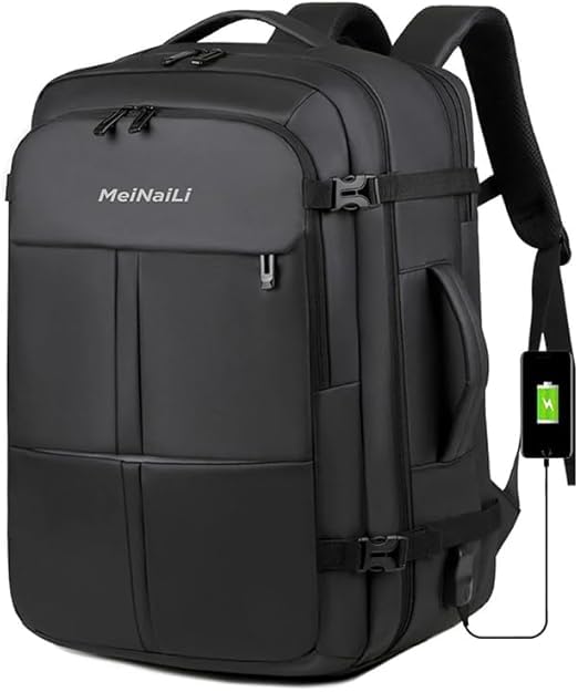 Meinaili AX-12 Large Capacity Waterproof Computer Backpack Wet/Dry Separation Shoes Compartment Business Travel Charging Expansion Feature BY T A L 7 A