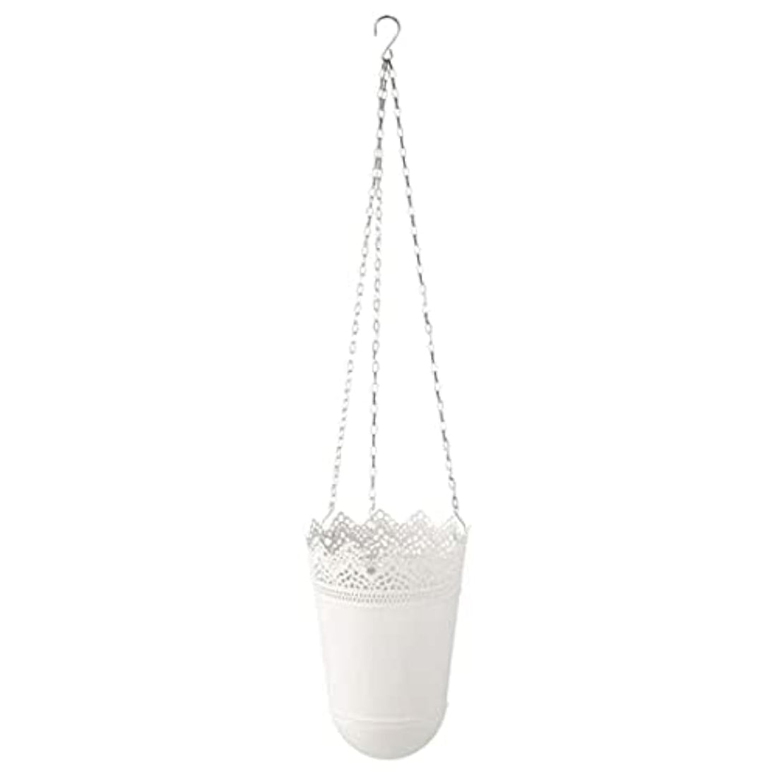 Digital Shoppy SKURAR Hanging Planter, in/Outdoor/Off-White, 12 cm