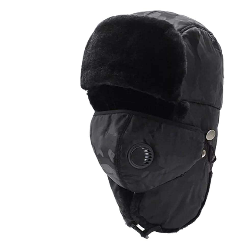 Unisex-Adults Biker Cap Beanie Gray Quatrefoil Motorcycling Hat