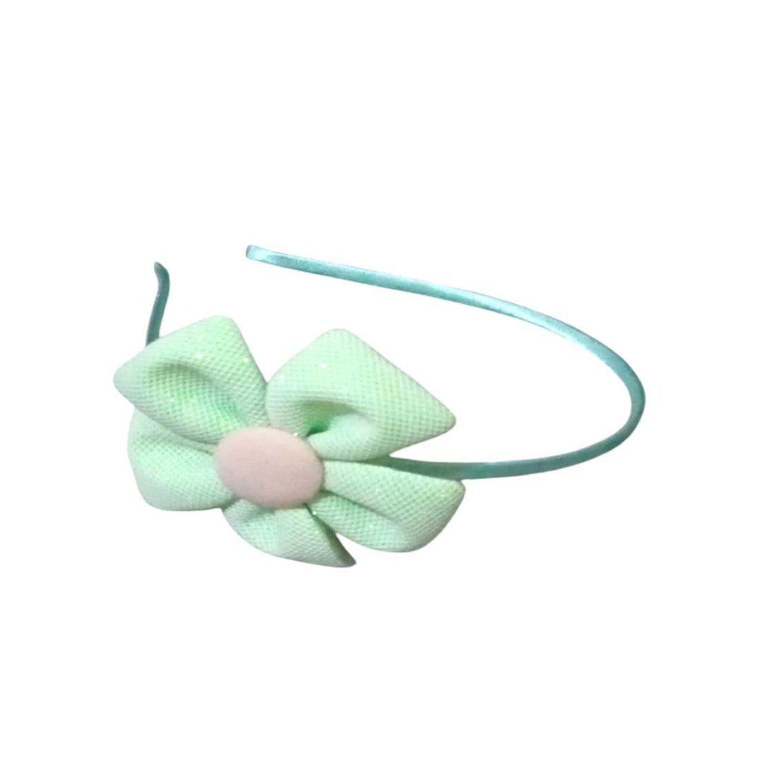 Pastel Fabric Flower Headband, Hair Accessories for Girls, Daisy Design (green, 1)